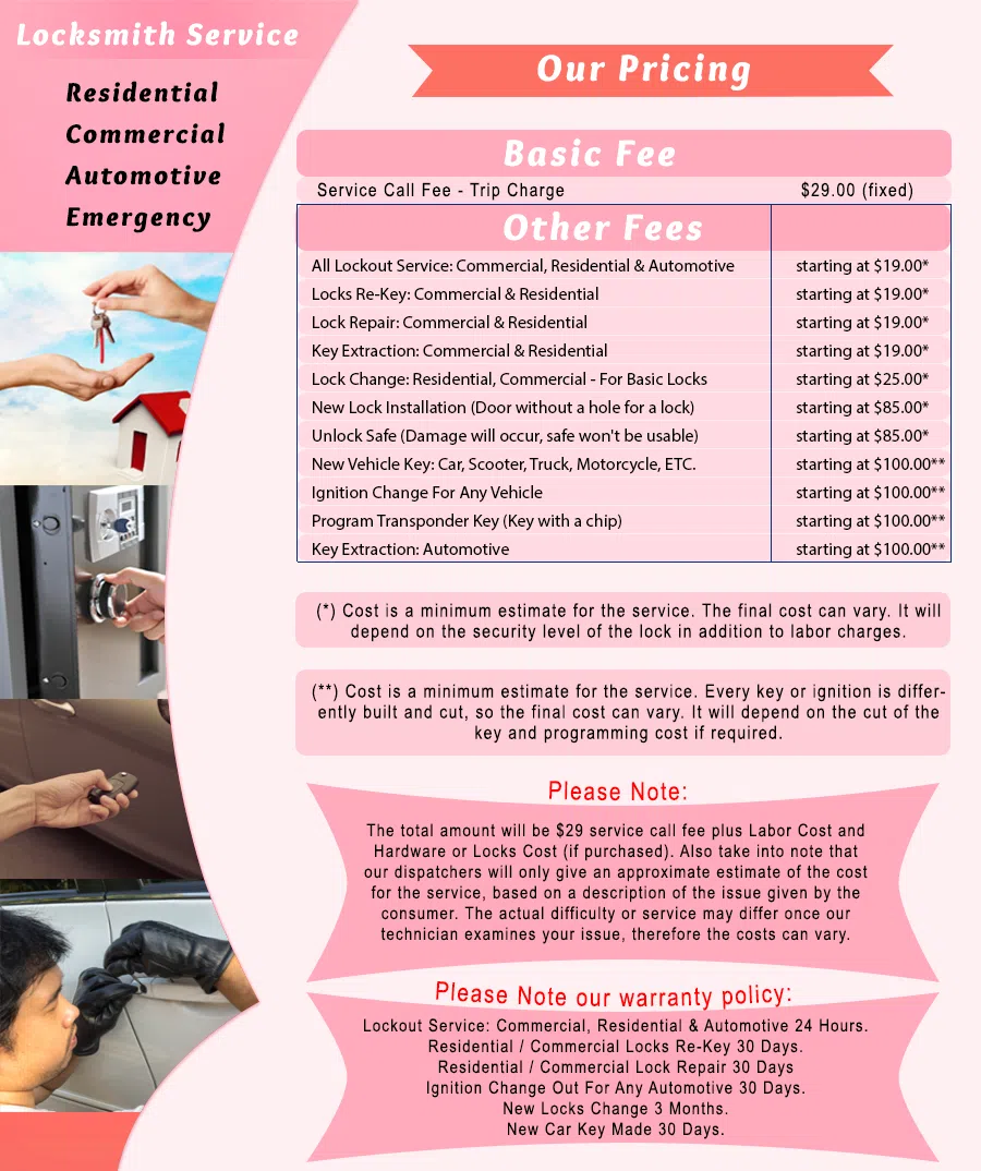 Dallas Lock And Locksmith Dallas, TX 214-414-1551 - Pricelist-1